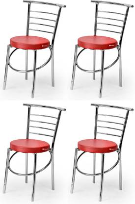 APPLE FURNITURE Comfortable Multipurpose Steel Dining/Restaurant/Home/Office with Steel Frame Metal Dining Chair