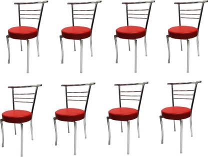 RATISON Comfortable Multipurpose Steel Dining/Restaurant/Home/Office/Study Chair Leatherette Dining Chair