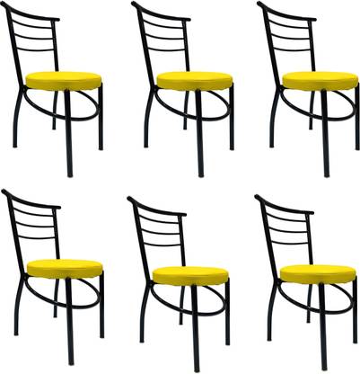 RATISON Leatherette iron Dining Chair for home office study restaurant hotels or more Leatherette Dining Chair