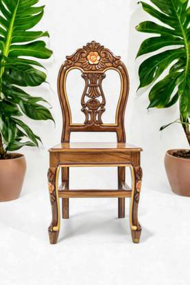 WOODENINTERIO Eclipse Solid Wood Dining Chair