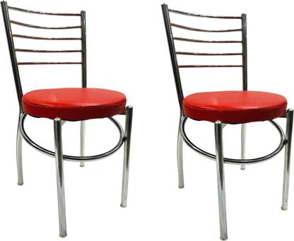 RATISON STEEL DINING CHAIR HOME STUDY OFFICE VISITOR CHAIR Leatherette Dining Chair