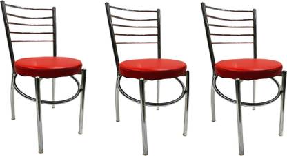 SCHOOL FURNITURE STEEL CHAIR HEAVY DUTY WITH CUSHION SEAT Metal Dining Chair