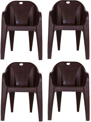 JOLLY Chairs set of 4 , Home, Office, Kitchen, Room, Strong and Sturdy Plastic Dining Chair