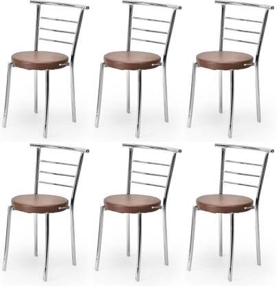 RATISON Comfortable Multipurpose Steel Dining/Restaurant/Home/Office/Study Chair Leatherette Dining Chair