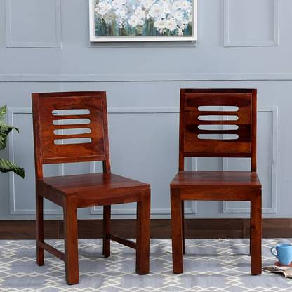 CRIGE Solid Sheesham Wood Set Of 4 Dining Chair For Dining Room, Cafe, Study. Solid Wood Dining Chair