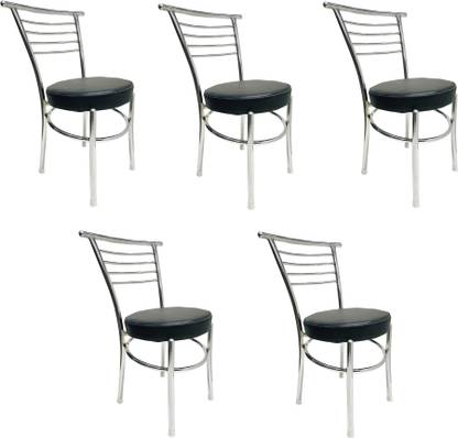 RATISON Office Visitor Student Study Chair Home Resturants Steel Dining Chair Leatherette Dining Chair