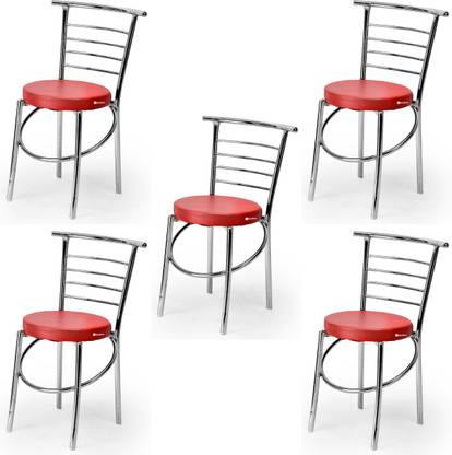RATISON Office Visitor Student Study Chair Home Resturants Steel Dining Chair Leatherette Dining Chair
