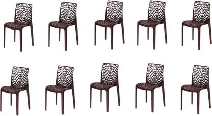 SOMRAJ Designer Web Chair Plastic Living Room Outdoor Indoor Chair Jali chair for home Plastic Dining Chair