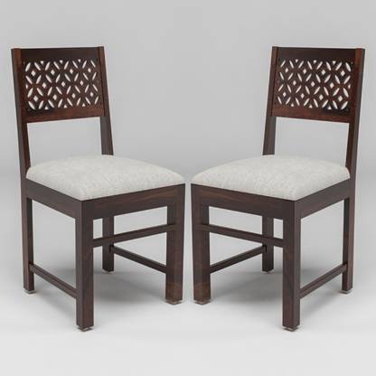 DITHA Solid Shesham Wood 2 Dining Chair For Dining Room | Kitchen | Hotel Solid Wood Dining Chair