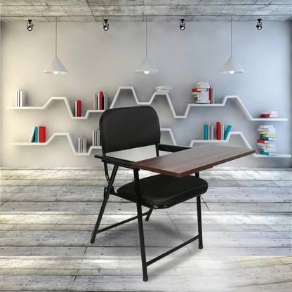 VD Creative Steel Study Folding Chair, Adjustable Writing Pad – Ideal for Students & Adults, Imitation Silk Study Folding Chair