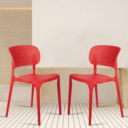 Rose Designer Chairs ROSE Evaa Cafe Plastic Chairs, Restaurant Chair with Backrest, Plastic Dining Chair