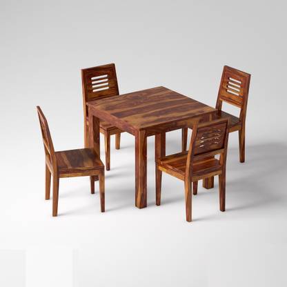 Anubhav Handicrafts Premium Quality Sheesham Solid Wood Solid Wood 4 Seater Dining Set