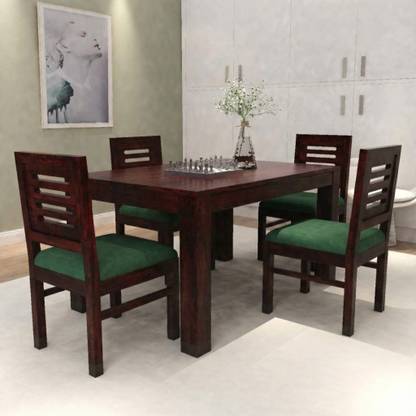 Deuba Solid Wood Sheesham Solid Wood 4 Seater Dining Set