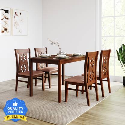 Nilkamal SUTLEJ Solid Wood 4 Seater Dining Set