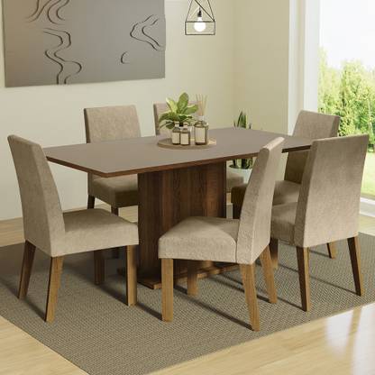 Madesa Renata Dining Room Engineered Wood 6 Seater Dining Set