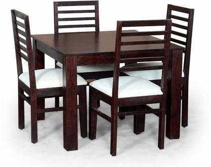 Vailge Solid Wood 4 Seater Dining Set