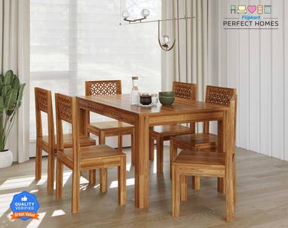 Flipkart Perfect Homes Solid Wood 6 Seater Dining Set