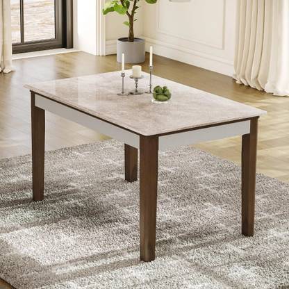 Wakefit Nigella Solid Wood 4 Seater Dining Table