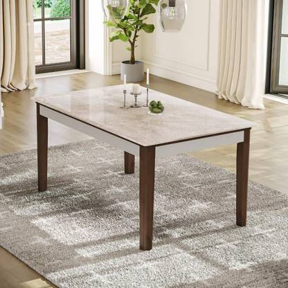 Wakefit Nigella Solid Wood 4 Seater Dining Table