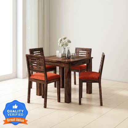 Flipkart Perfect Homes PureWood Sheesham 4 Seater Dining Set
