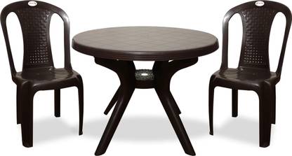 ARLAVYA Plastic 2 Seater Dining Set