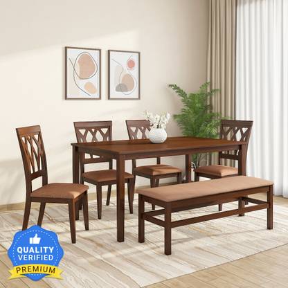Nilkamal Peak Solid Wood 6 Seater Dining Set