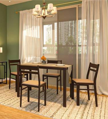 Cherry Wood Olga Sheesham ( Rosewood) Solid Wood 4 Seater Dining Set