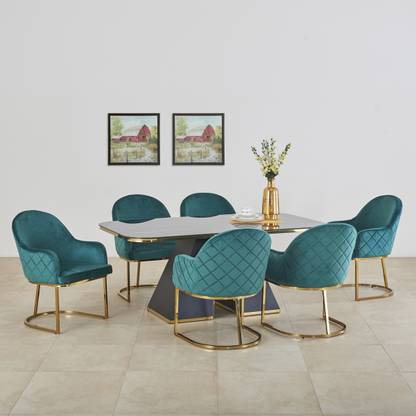 Home Centre Engineered Wood 6 Seater Dining Table