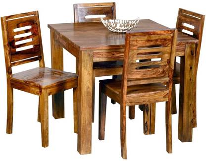 kurmi Solid Wood 4 Seater Dining Set
