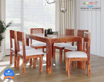 Flipkart Perfect Homes Solid Wood 6 Seater Dining Set