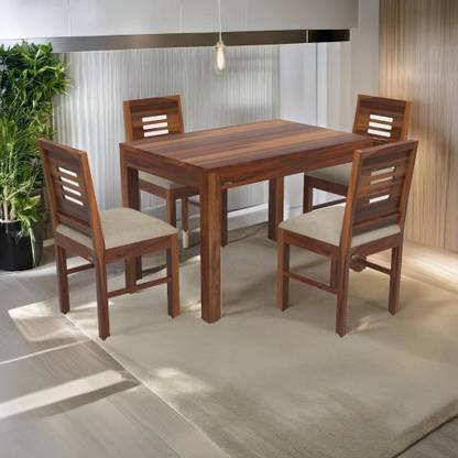Flipkart Perfect Homes Sheesham Wood Four Seater Dining Set Solid Wood 4 Seater Dining Set