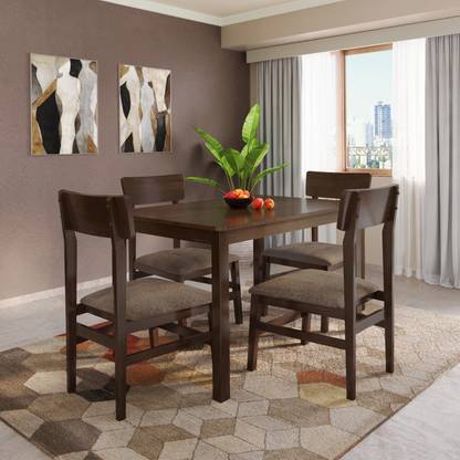 Godrej Interio Ace Pro Solid Wood 4 Seater Dining Set