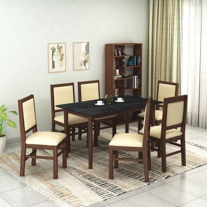 Flipkart Perfect Homes Solid Wood 6 Seater Dining Set
