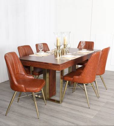 Hometown Marvis Solid Wood 6 Seater Dining Set