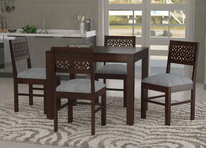 Devsignature Sheesham Wood Dining Table Set/Wooden 4 Seater Dining Set For Home Solid Wood 4 Seater Dining Set