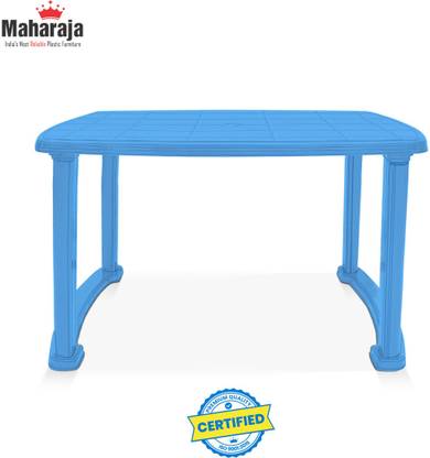 MAHARAJA Dining Table for Home Offices and Restaurant Outdoor 4 Seater Dining Table - Red Plastic 4 Seater Dining Table