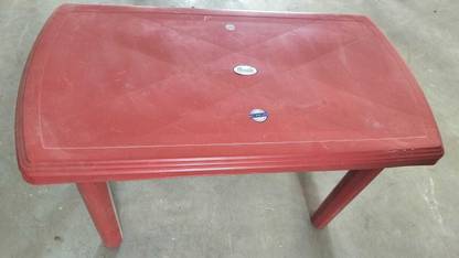 AMANR Plastic 4 Seater Dining Table