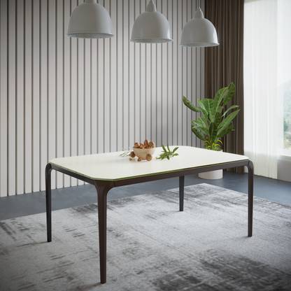 Godrej Interio Opulent Solid Wood 6 Seater Dining Table