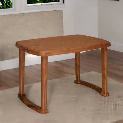 Nilkamal Shahenshah Rectangular 4 Seater Plastic Dining Table for Dining | Living Room Plastic 4 Seater Dining Table