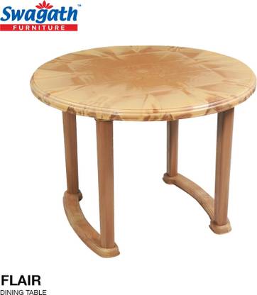 swagath furniture Flair Dining table Plastic 4 Seater Dining Table
