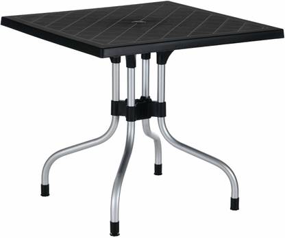 Binani Olive Plastic Square Table for Dining Area|Foldable Lightweight Table for Adult| Plastic 4 Seater Dining Table