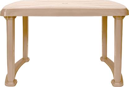 EASYDAY Arjun Plastic Dining Table For Restaurant,Home| Multipurpose Table For Outdoor| Plastic 4 Seater Dining Table