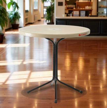 GOYALSON Metal 4 Seater Dining Table  (Finish Color - CREAM, DIY(Do-It-Yourself))