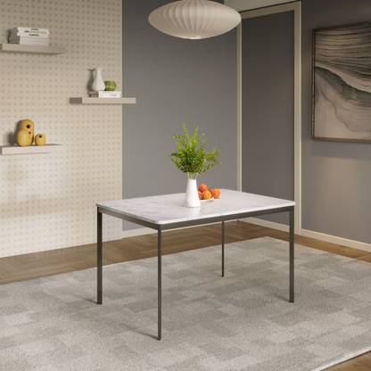 Godrej Interio Franky Rectangular Engineered Wood 4 Seater Dining Table