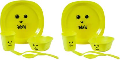 ZORROW MART Pack of 10 Plastic Dinner Set