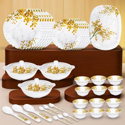 Sigri-wala Pack of 40 Melamin Dinner Set