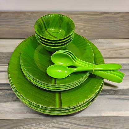 Inpro Pack of 16 Melamin dinnerware set - lightweight stackable and reusable. Dinner Set