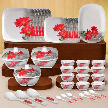 Sigri-wala Pack of 40 Melamin Dinner set Dinner Set