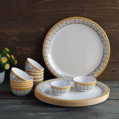 Superware Pack of 18 Melamin Food Grade | ForgetMeNot | Tableware, Dinner Set