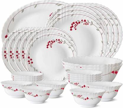 BOROSIL Pack of 27 Opalware VERONA Dinner Set